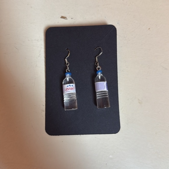 EVIAN water bottle earrings, os - Picture 6 of 9